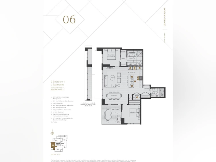 2206-7433 Cambie Street, Vancouver, BC, V6P 0J8 - 15