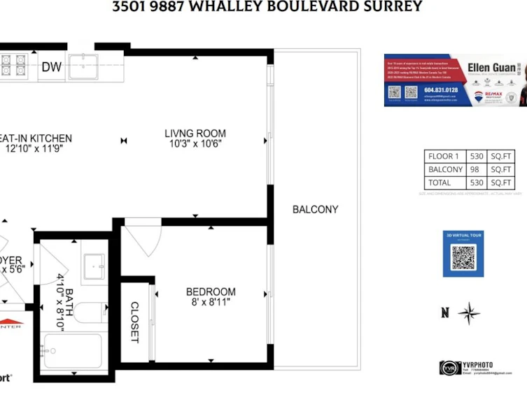 3501-9887 Whalley Boulevard, Surrey, BC, V3T 0P4 - 9