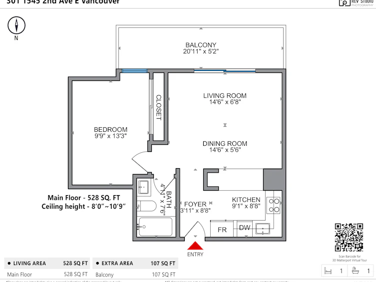 301-1545 E 2nd Avenue, Vancouver, BC, V5N 1C8 - 22