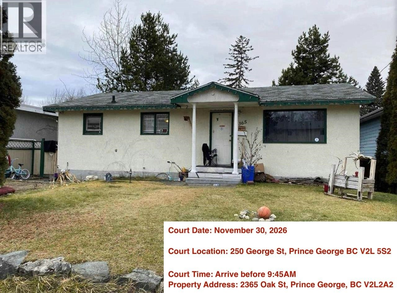 2365 Oak Street, Prince George, BC, V2L 2A2