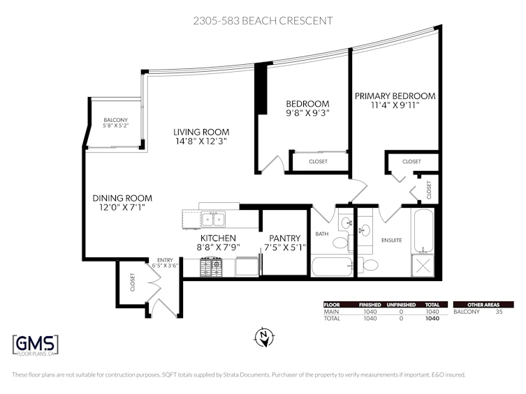 2305-583 Beach Crescent, Vancouver, BC, V6Z 3E6 - 39