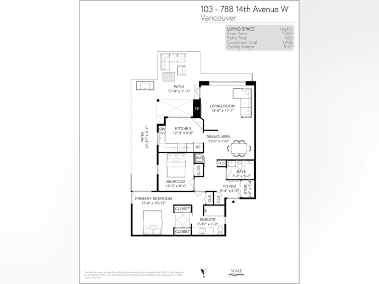 103-788 W 14th Avenue, Vancouver, BC, V5Z 1P9 - 2