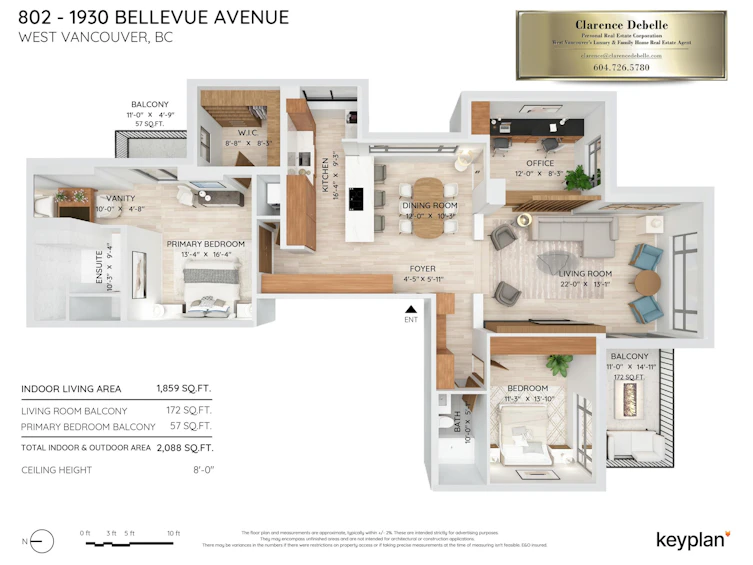 802-1930 Bellevue Avenue, West Vancouver, BC, V7V 1B5 - 40