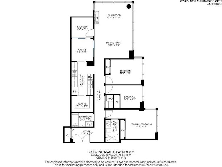 2607-1033 Marinaside Crescent, Vancouver, BC, V6Z 3A3 - 40