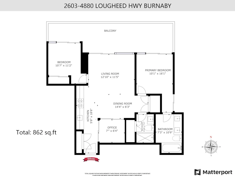 2603-4880 Lougheed Highway, Burnaby, BC, V5C 0N1 - 22