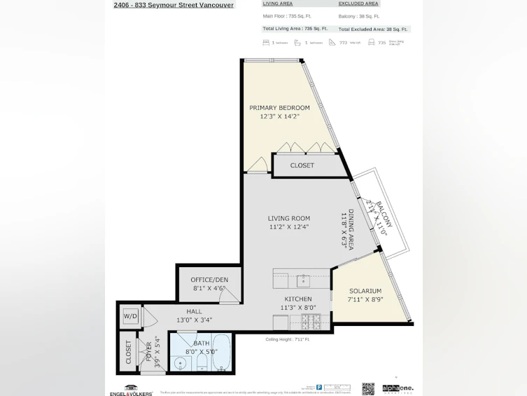 2406-833 Seymour Street, Vancouver, BC, V6B 0G4 - 31