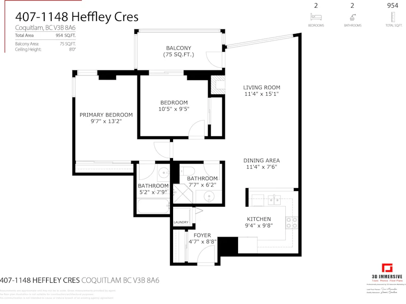 407 - 1148 Heffley Crescent, Coquitlam BC V3B 8A6