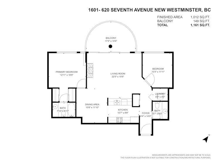 1601-719 Princess Street, New Westminster, BC, V3M 6T9 - 27