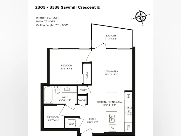 2305-3538 E Sawmill Crescent, Vancouver, BC, V5S 0J8 - 34