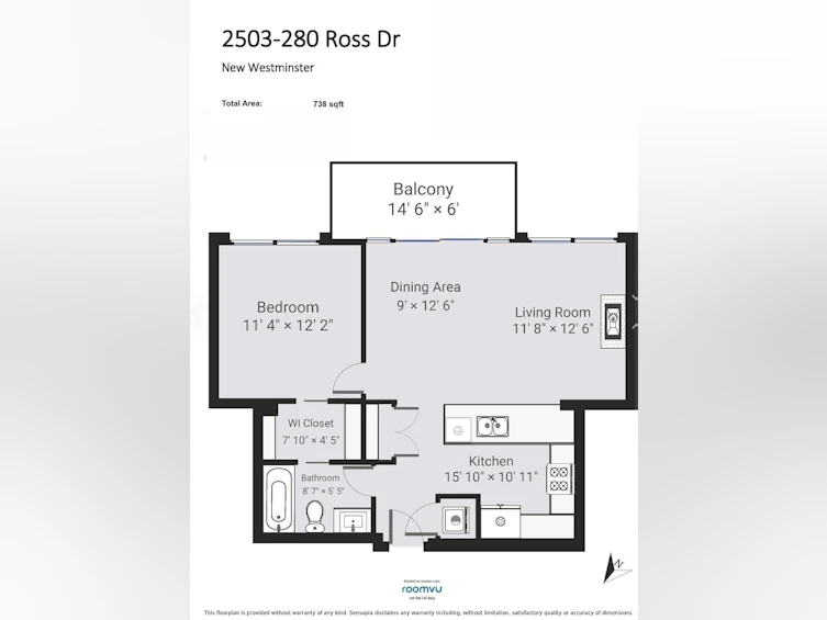 2503-280 Ross Drive, New Westminster, BC, V3L 0C2 - 20