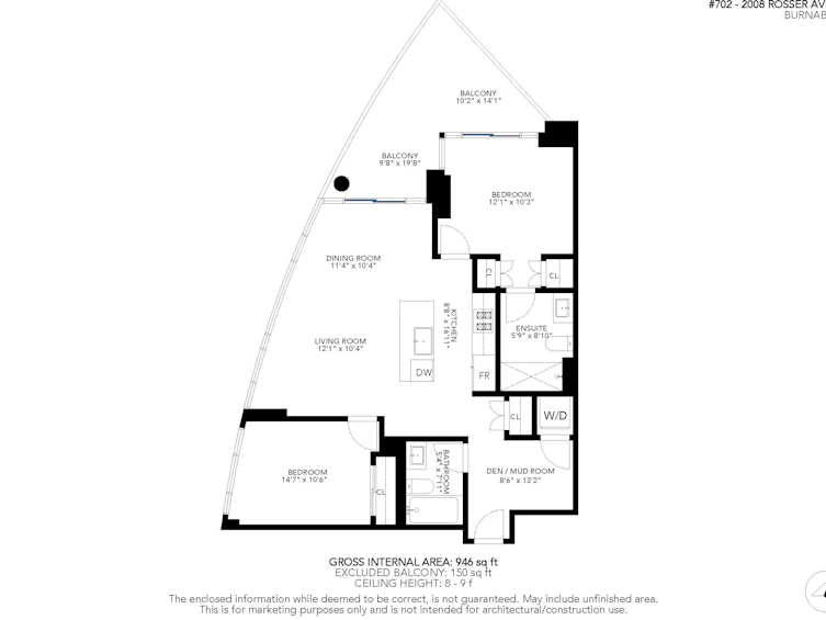 702-2008 Rosser Avenue, Burnaby, BC, V5C 0H8 - 36