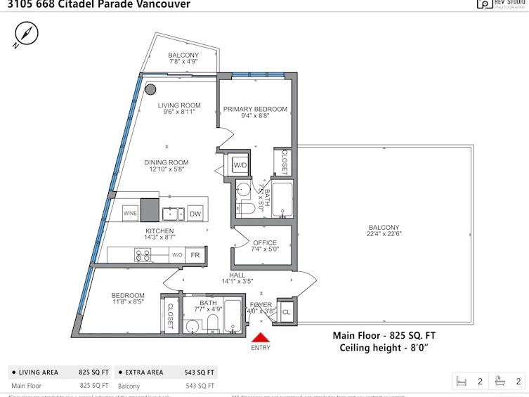 3105-668 Citadel Parade, Vancouver, BC, V6B 1W6 - 39