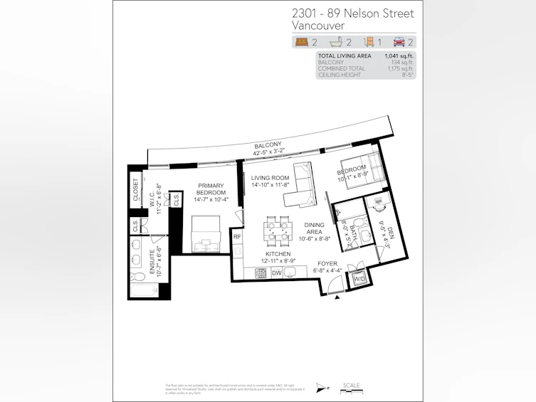 2301-89 Nelson Street, Vancouver, BC, V6Z 0E7 - 36
