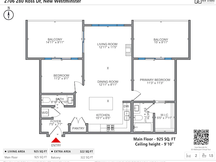 2706-280 Ross Drive, New Westminster, BC, V3L 0C2 - 35