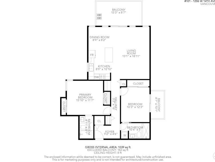 101-1206 W 14th Avenue, Vancouver, BC, V6H 1P9 - 33
