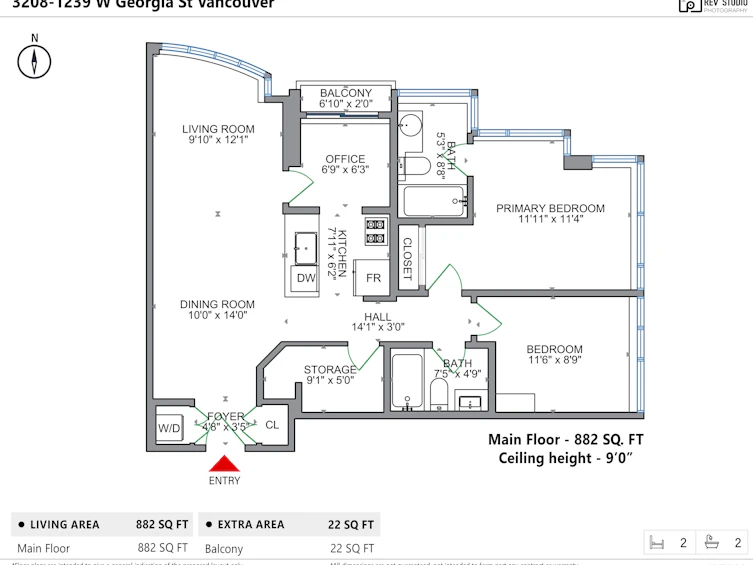 3208-1239 W Georgia Street, Vancouver, BC, V6E 3J5 - 39