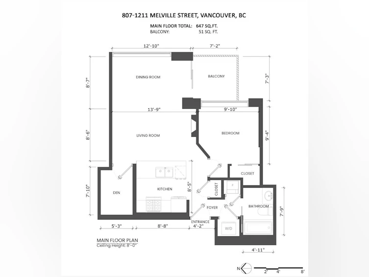807-1211 Melville Street, Vancouver, BC, V6E 0A7 - 16