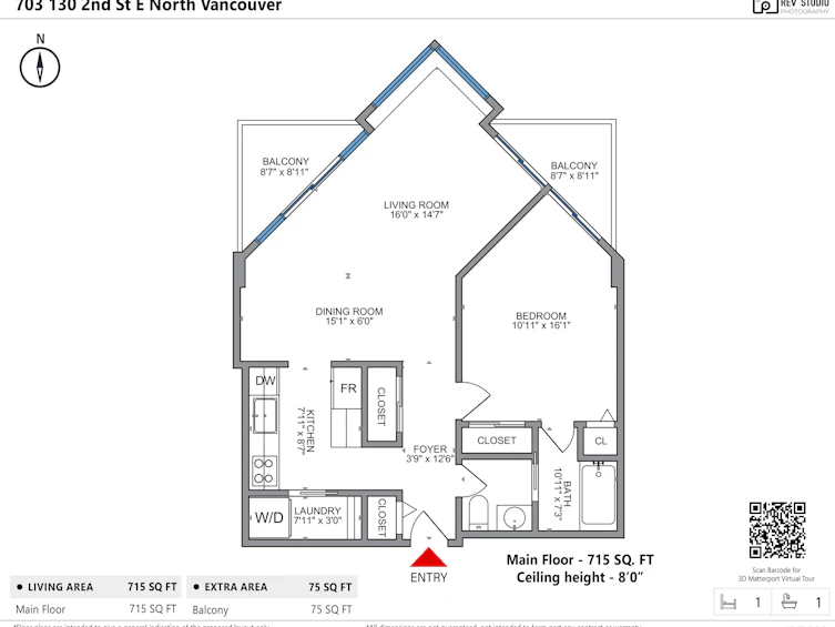 703-130 E 2nd Street, North Vancouver, BC, V7L 1C3 - 20