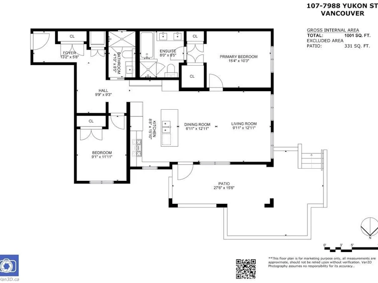 107-7988 Yukon Street, Vancouver, BC, V5X 2Y7 - 2