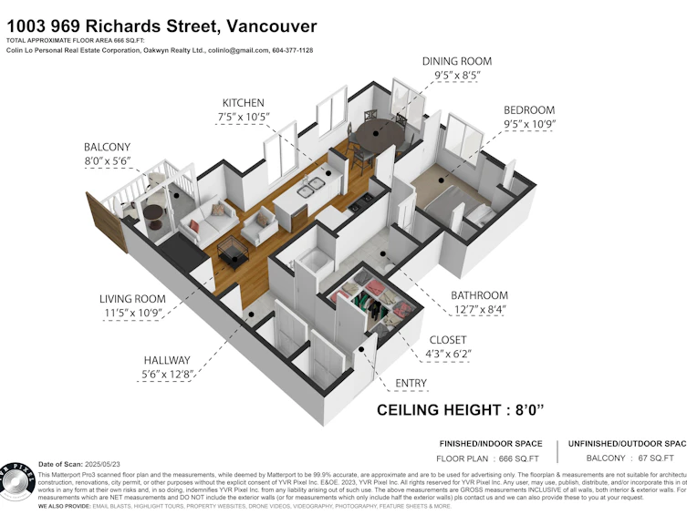 1003-969 Richards Street, Vancouver, BC, V6B 1A8 - 33