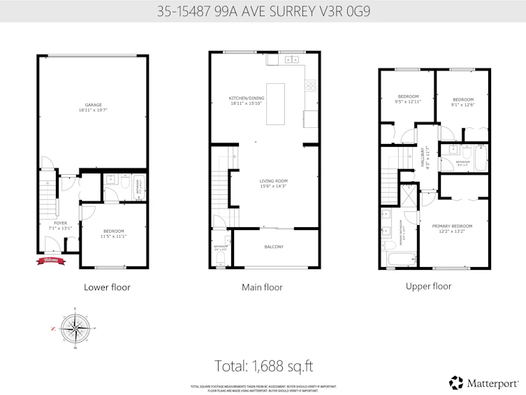 35-15487 99a Avenue, Surrey, BC, V3R 0G9 - 2