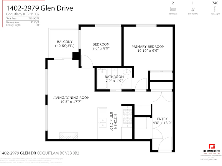 1402-2979 Glen Drive, Coquitlam, BC, V3B 0B2 - 36