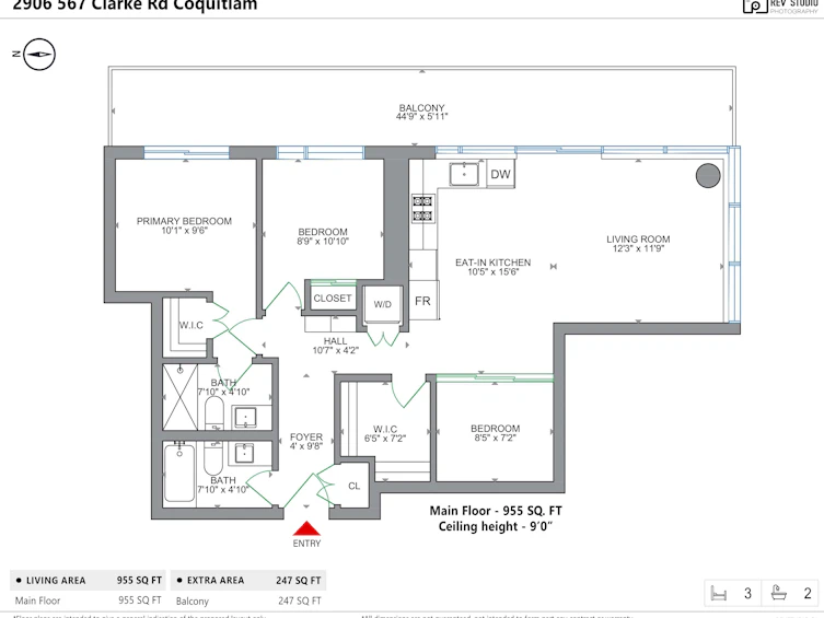 2906-567 Clarke Road, Coquitlam, BC, V3J 0K7 - 2