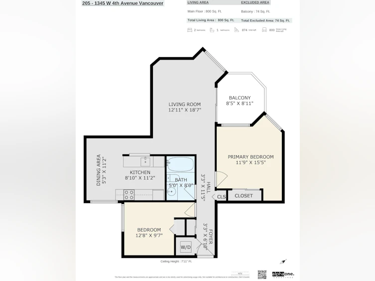 205-1345 W 4th Avenue, Vancouver, BC, V6H 3Y8 - 22
