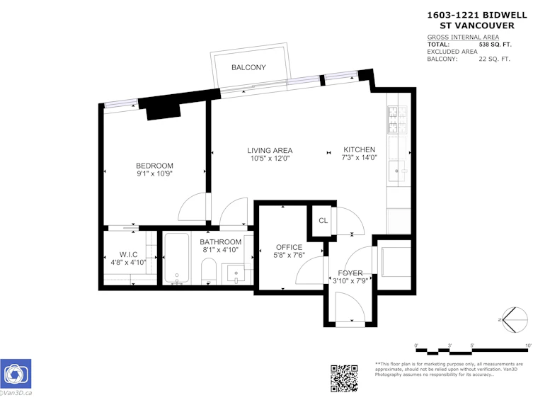 1603-1221 Bidwell Street, Vancouver, BC, V6G 0B1 - 10