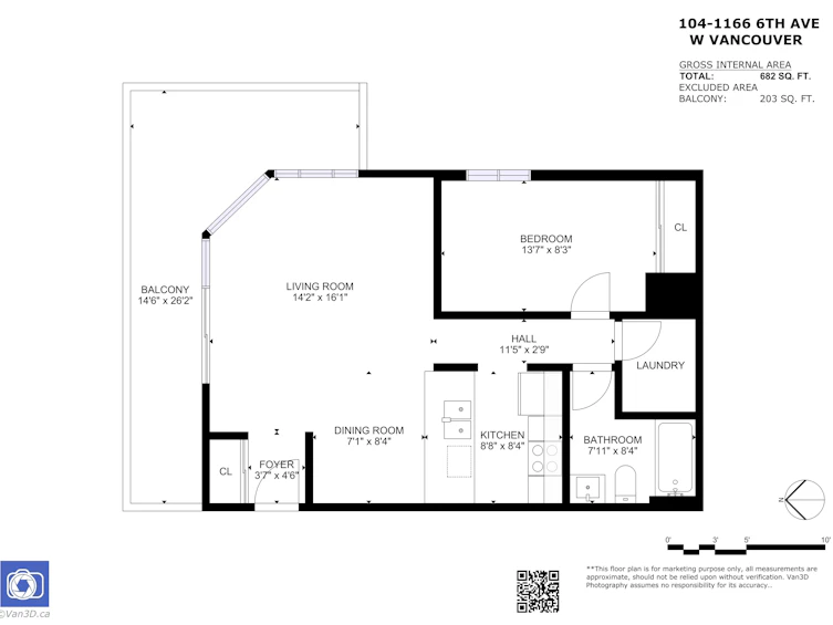 104-1166 W 6th Avenue, Vancouver, BC, V6H 1A4 - 12