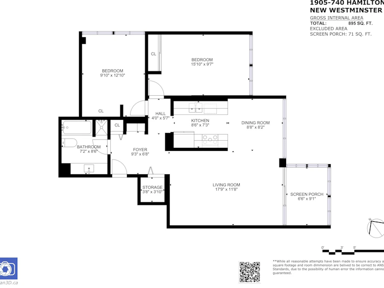1905-740 Hamilton Street, New Westminster, BC, V3M 5T7 - 10