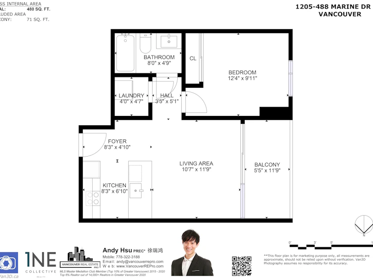 1205-488 SW Marine Drive, Vancouver, BC, V5X 0C6 - 27