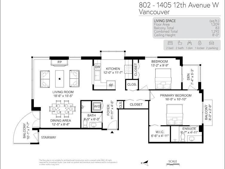 802-1405 W 12th Avenue, Vancouver, BC, V6H 1M6 - 35