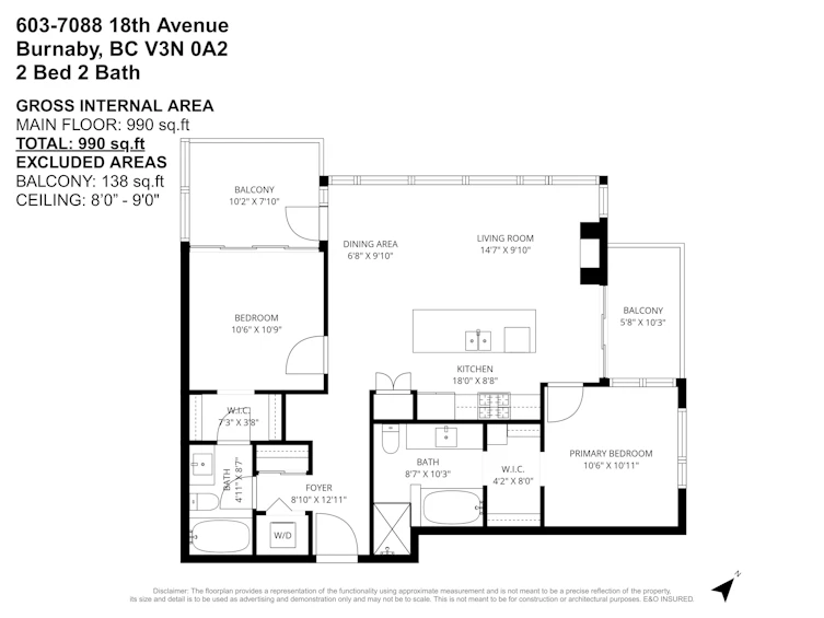 603-7088 18th Avenue, Burnaby, BC, V3N 0A2 - 39