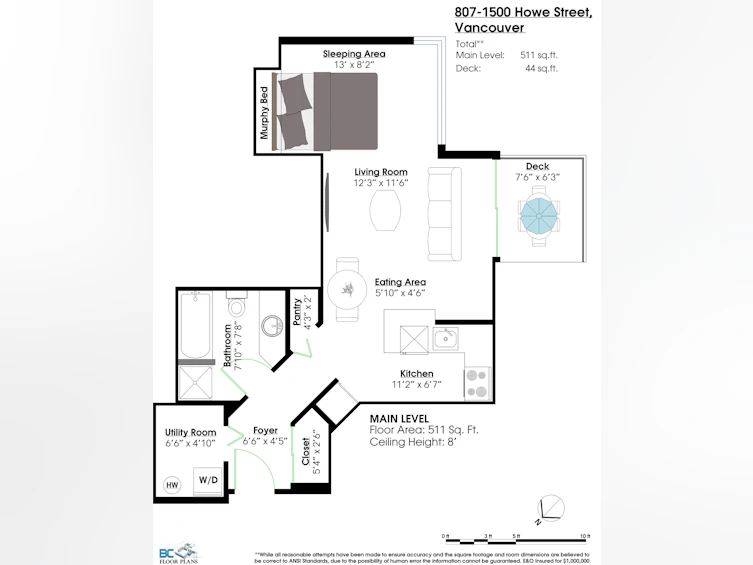 807-1500 Howe Street, Vancouver, BC, V6Z 2M8 - 9