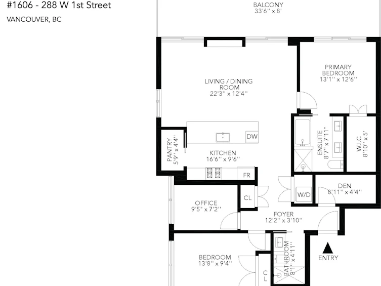 1606-288 W 1st Avenue, Vancouver, BC, V6C 3L2 - 40