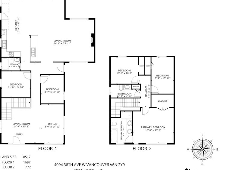 4094 W 38th Avenue, Vancouver, BC, V6N 2Y9 - 2