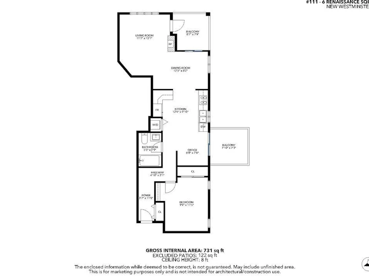 111-6 Renaissance Square, New Westminster, BC, V3M 6N8 - 35