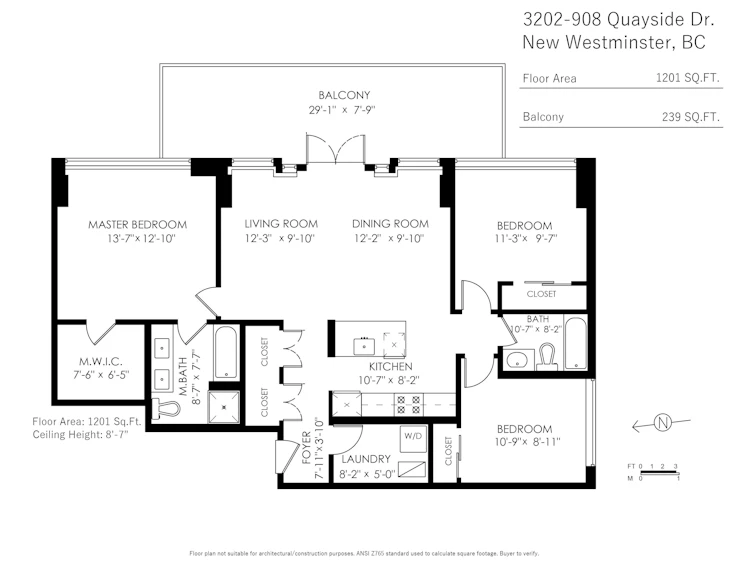 3202-908 Quayside Drive, New Westminster, BC, V3M 0L4 - 29