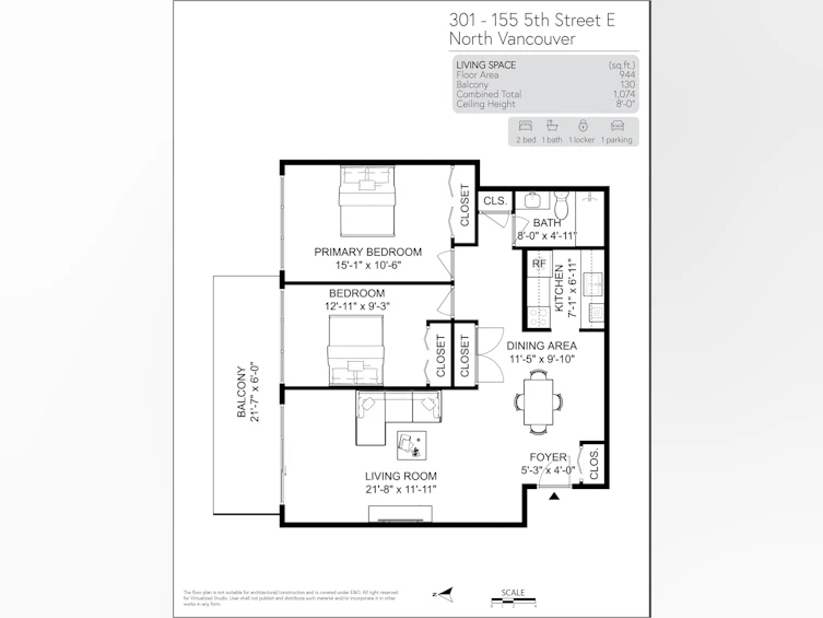 301-155 E 5th Street, North Vancouver, BC, V7L 1L3 - 37