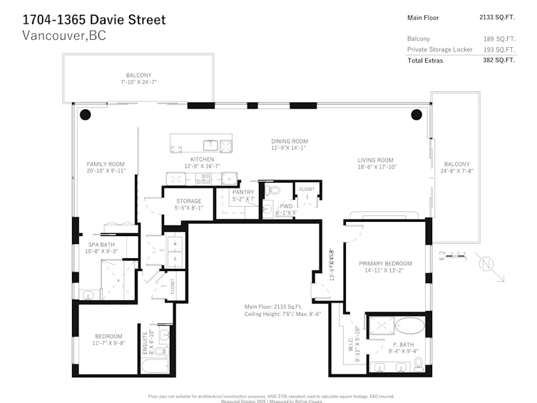 1704-1365 Davie Street, Vancouver, BC, V6E 1N5 - 40