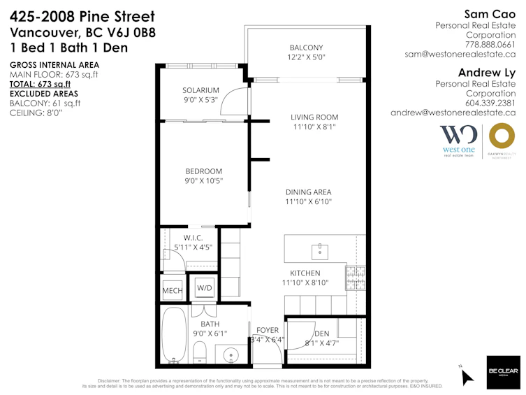 425-2008 Pine Street, Vancouver, BC, V6J 0B8 - 36