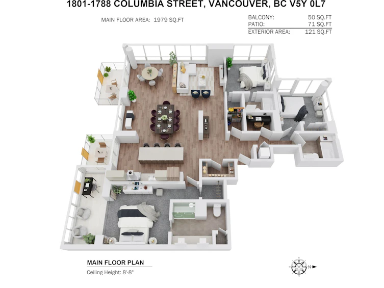 1801-1788 Columbia Street, Vancouver, BC, V5Y 0L7 - 33
