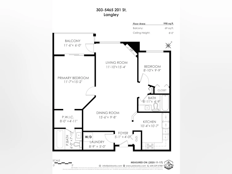 303-5465 201 Street, Langley, BC, V3A 1P8 - 20