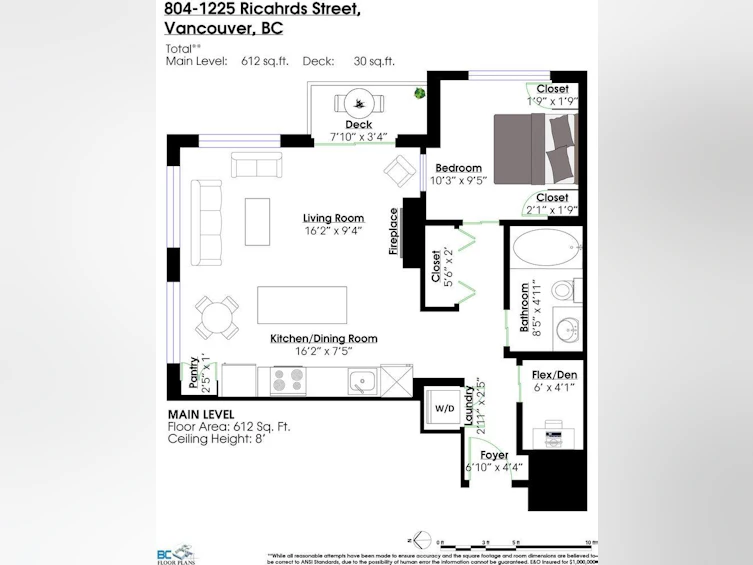 804-1225 Richards Street, Vancouver, BC, V6B 1E6 - 19