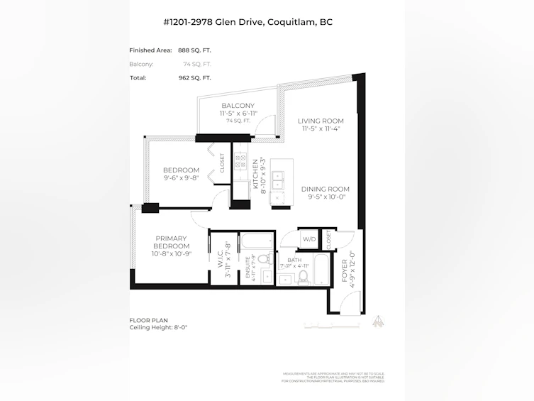 1201-2978 Glen Drive, Coquitlam, BC, V3B 0C3 - 28