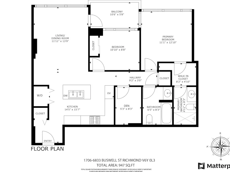 1706-6833 Buswell Street, Richmond, BC, V6Y 0L3