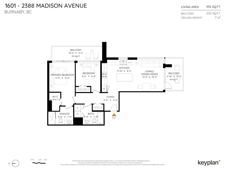 1601-2388 Madison Avenue, Burnaby, BC, V5C 0K8 - 2