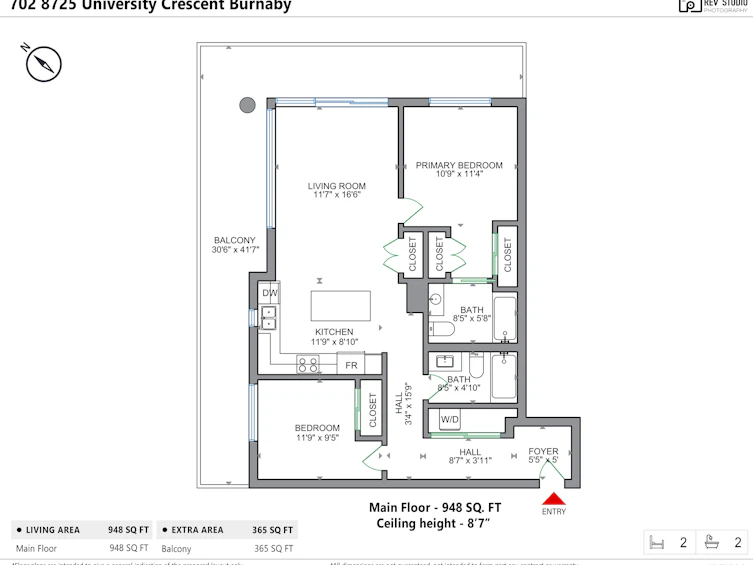702-8725 University Crescent, Burnaby, BC, V5A 4Y8 - 30