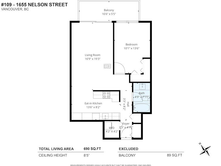 109-1655 Nelson Street, Vancouver, BC, V6G 1M4 - 22
